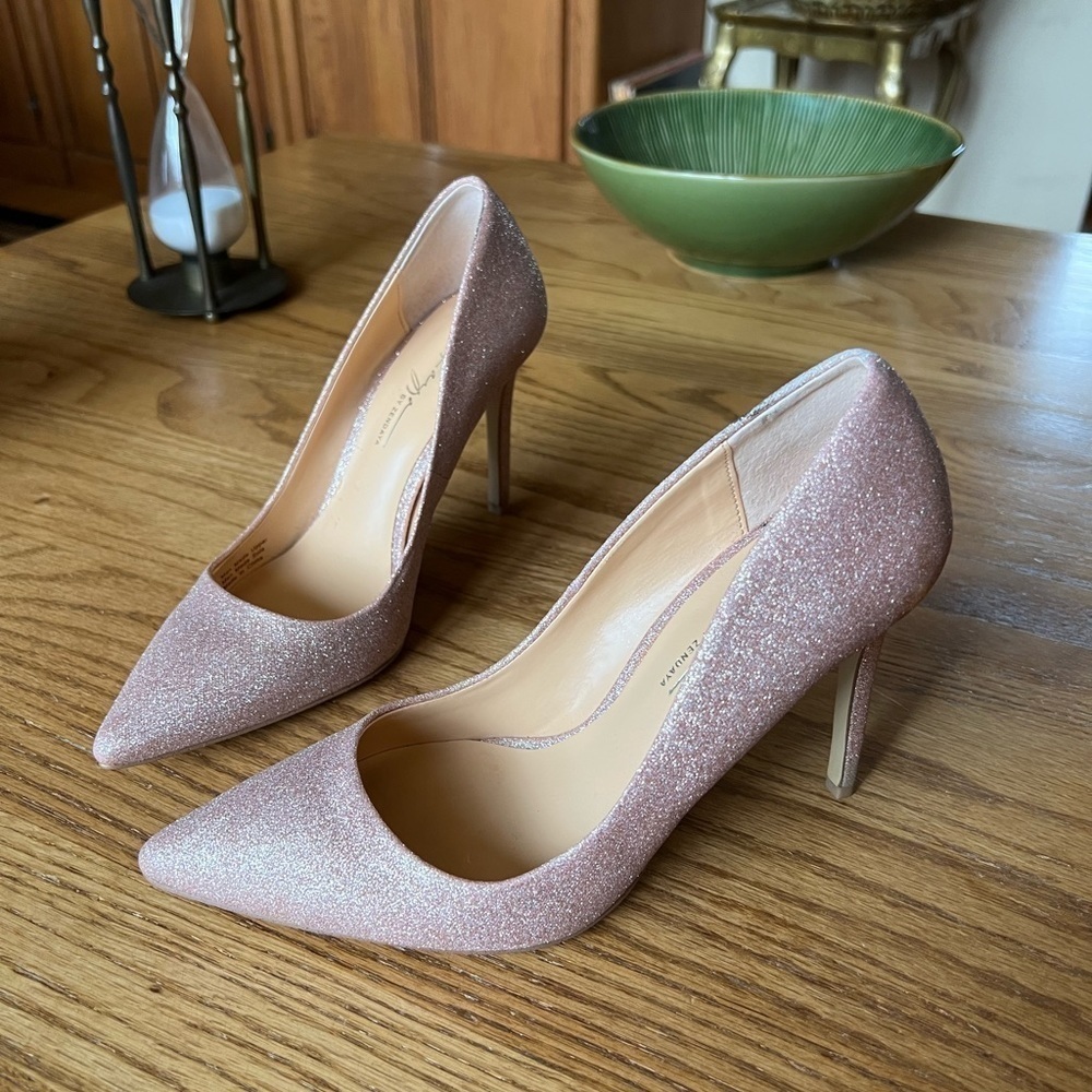 Dayay Zendaya Shoes Womens 6 Kyle II Pointed Toe Dress Pumps Rose Gold
